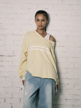 COZY VネックL/S (イエロー)