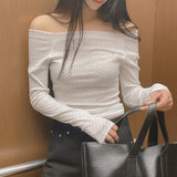 ポニードットオフショルダーTシャツ