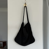 Daily eco bag_corduroy dot black
