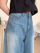 STUD BALLOON WIDE JEANS