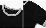 Essential Standard Short Sleeve Ringer T-shirt Understar Black