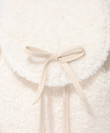Clover Heart Fluffy Backpack Ivory