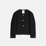 ASCLO Fancy Button Tweed Jacket (2color)