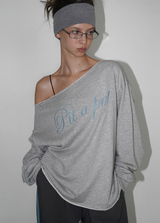 [MADE] キフィニボートネックプリンティング長袖Tシャツ