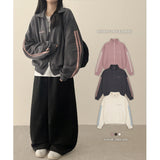 Kiko Track Line Two Way Overfit High Neck Zip-Up
