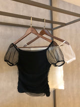 Mash Shirring Sleeveless T