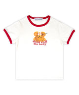 REVERSE TEDDY RINGER TEE_Red