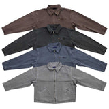 Oversized Pigment Work Jacket