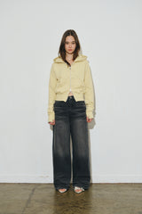 bt hood zip up (yellow)