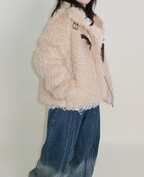 Rachel Two-Belt Detail Short Length Fur Jacket (Lining Quilted)