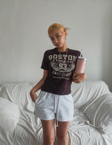 93 プリンティドスリム半袖Tシャツ