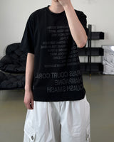 Coral Lettering Short Sleeve T-Shirt