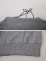 #One Shoulder Ribbon Loose Fit Sweat Shirt (4color)