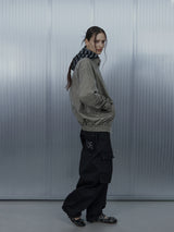 STUDDED VINTAGE JACKET / LIGHT GRAY