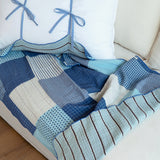 Patchwork Reversible Cotton Summer Blanket - S Size