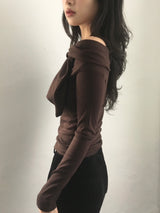 Rosy Off-Shoulder Tee
