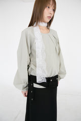 flower lace scarf(2colors)