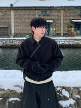 Yuki two-way quilted cotton collar jacket