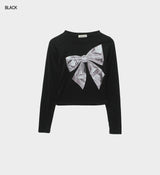 グリッターリボンプリンティドTシャツ