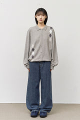 Peace Argyle Collar Cardigan