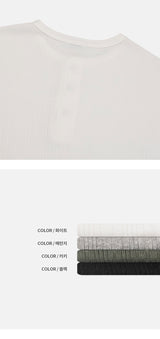 [F/W] Golgi button henry neck long sleeves (4color)
