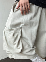 Pla West Fold Cargo Terry Bermuda Shorts 3color