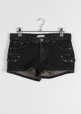 LOW STUD CARGO MINI SHORTS