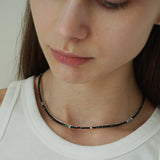 GLITTER NECKLACE BLACK