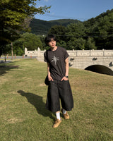 ヘイヴン チェック ポケット バミューダ デニム パンツ