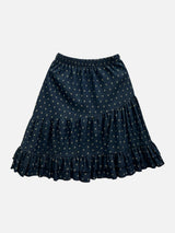 Lily Dot Unbalanced Denim Skirt (2c)