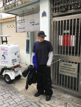 No.1495 レイヤースリーブクロップTシャツ (3color)