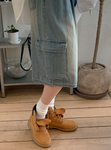Cargo Bermuda Denim Pants + Strap Set