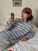 Coca ストライプ ラグビーTシャツ