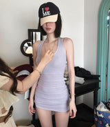 [ luavo ver.2 ] nouveau & lavender halter mini / long ops