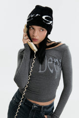 Luv Dept / ‘LUVER GIRL’ Fluffy Beanie-2 colours 