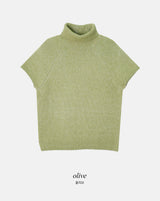 Forever Soft Turtle Neck Short Sleeve Knit (4color)