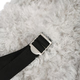 CHERRY FUR MINI BACKPACK [LIGHT GRAY]
