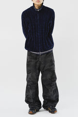 Velvet Yarn Knitted Zip Up (5color)