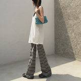 Walt Hippie Stripe Layered Bootscut Pants