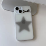 Gray - Slow Star Ribbon Phone Case_matt