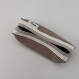 Clam round pencilcase _ Milk tea