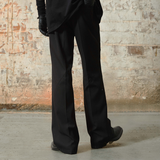 RELABEL 24SS ‘The Traveller’ Body-linear Deconstructed Split Drape Micro-leg Trousers