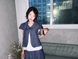 (2color) Natsu Frill Wrinkle Jacket
