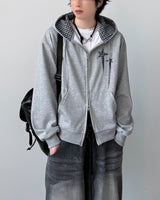 Rising Check Hood Zip-Up