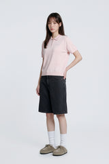 26SS WOMAN ベーシック半袖カラーニット