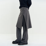 Wrap Skirt Pants Charcoal