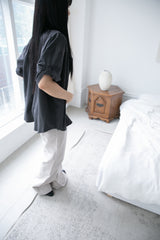 roll-up sleeve check half shirt(2colors)