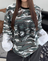 トぺカモレイヤードTシャツ