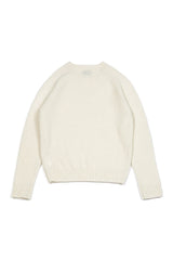 レタリングシャギードッグウールニット [Ivory]