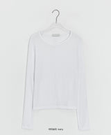 Singer Cut Round Long Sleeve Tee